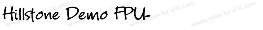 Hillstone Demo FPU字体转换